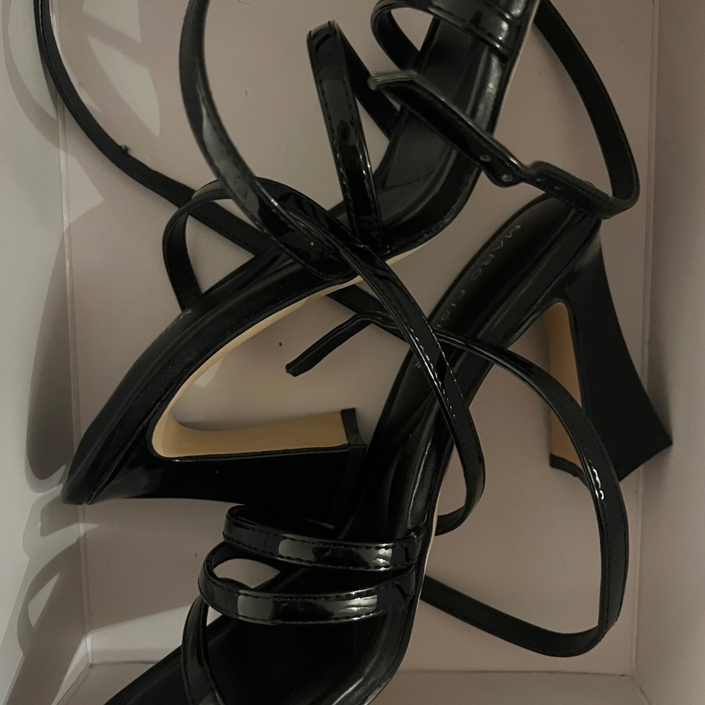 Strappy black sandals